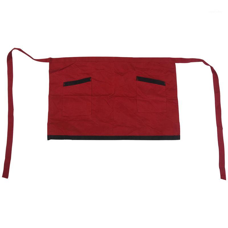 

Universal Half Short Apron for Kitchen Cooking Bar Cafe Pub Waiter - red1