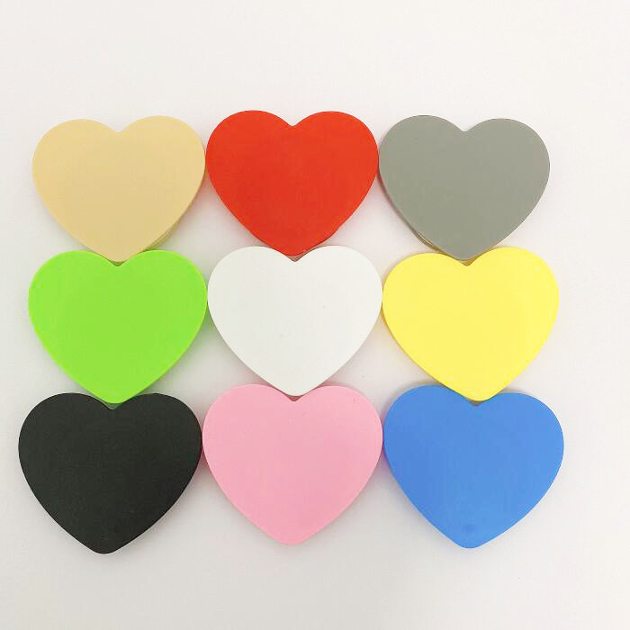 

Colorful Heart-shaped Expandable Air Bag Bracket Universal Finger Ring Grip Holder 360 Degree Rotation Stand Stent for Cell Phone and Tablet, Black