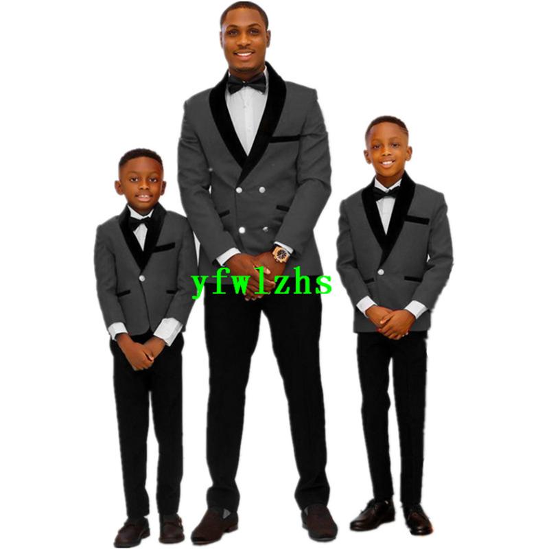 

Handsome Double-Breasted Groomsmen Shawl Lapel Groom Tuxedos Men Suits Wedding/Prom Best Blazer ( Jacket+Pants+Tie) B612, Same as image