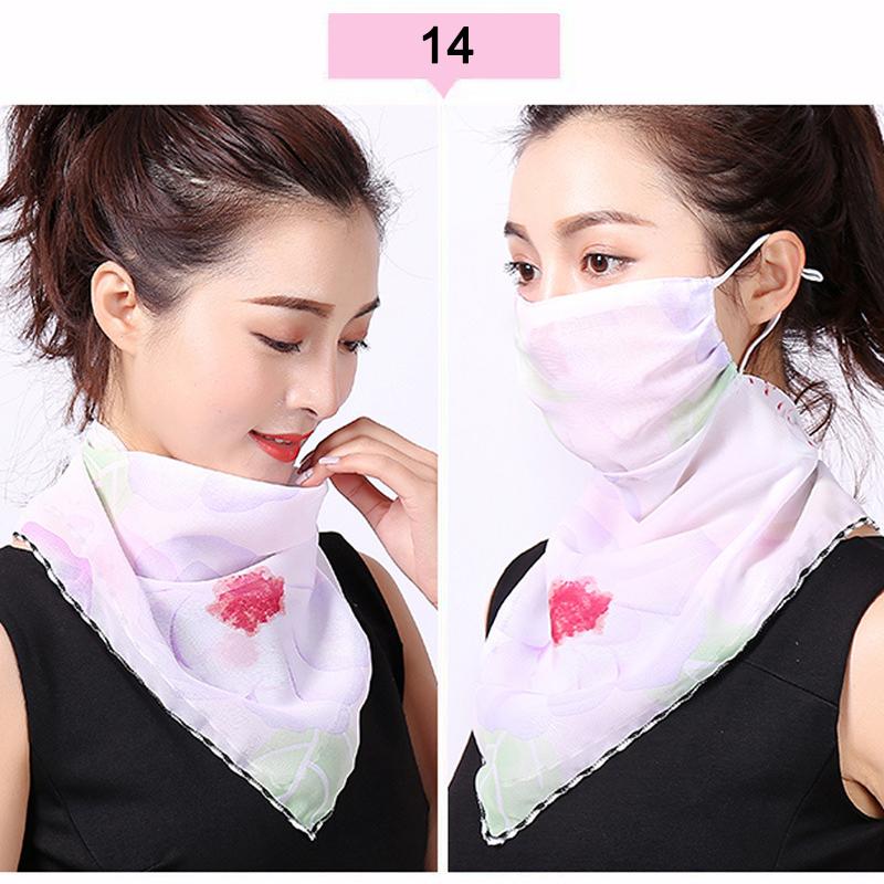

Face Cover Scarf Breathable UV Protection with Adjustable Ear Rope for Women Outdoor AIC88