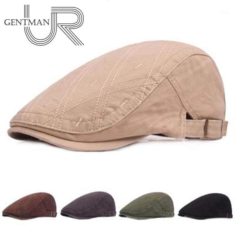 

New Summer Outdoor Sports Cap Male Cotton Berets For Men & Women Casual Peaked Caps Point Design Solid Color Stylish Berets Hats1, Black