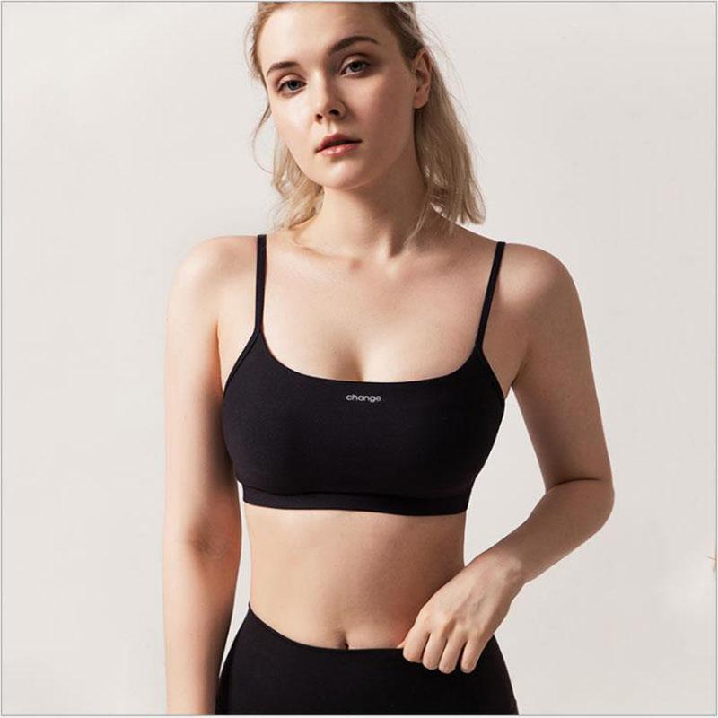 

2020 Sports underwear women gather no steel ring lingerie bra tube top wrapped chest beauty back thin section, Champagne