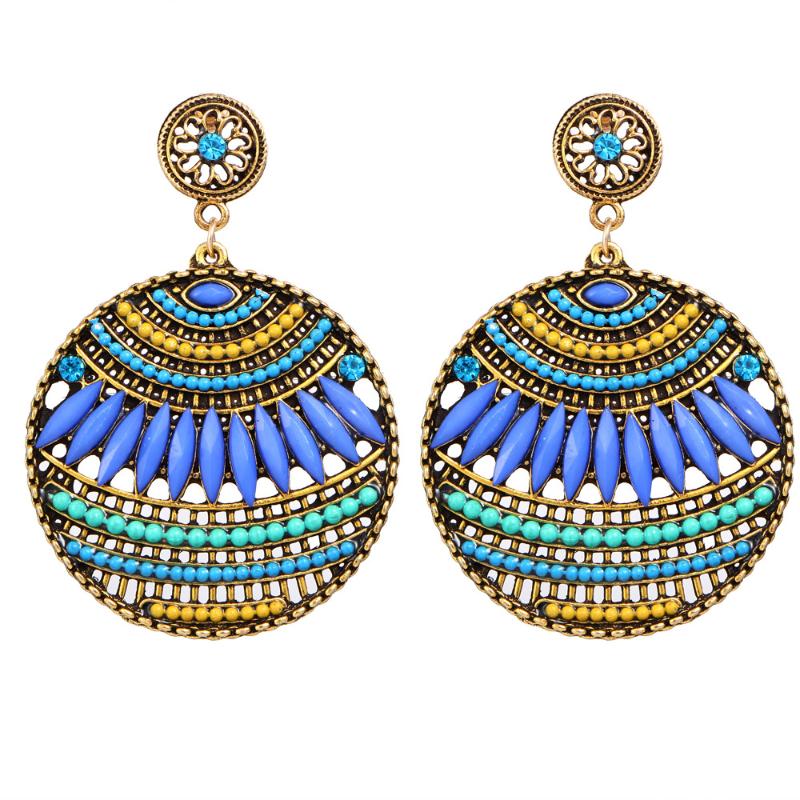 

2020 Hot Sale Zinc Alloy Women Earing Oorbellen Pendientes New Bohemian Ear Nails Female Euro-american Trend Hollow Earrings