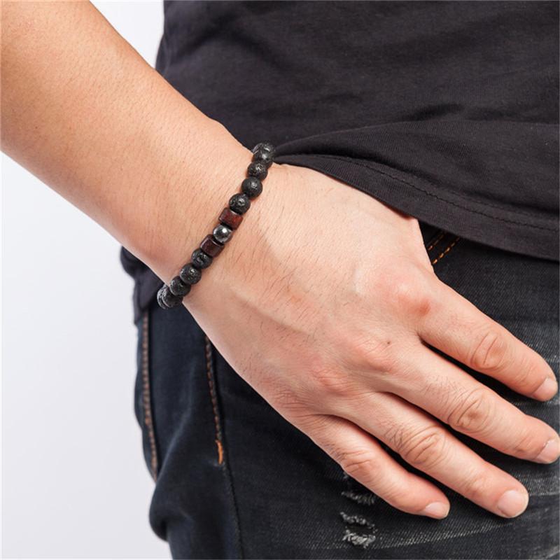 

Men Bracelet Natural Moonstone Bead Tibetan Buddha Bracelet Chakra Lava Stone Diffuser Bracelets Men Jewelry Gift