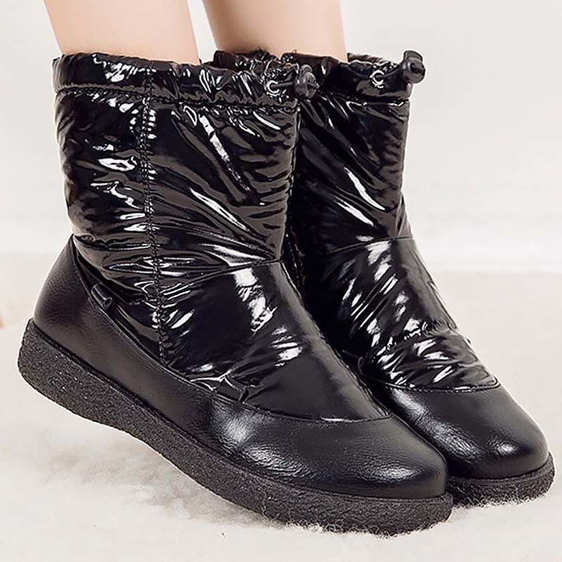 

2020 Dwaterproof Women's Water Shoes Woman 2020 Ankle with Low Heels Snow Mujer More Size 43 Winter Boots Wvv2, Blue.