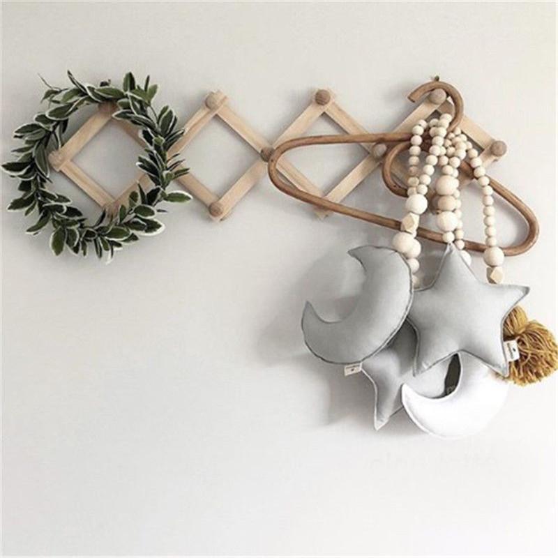 

Christmas Children's Baby Kids Room Bed Wall Moon Stars Hanging Ornament Drop Ornaments Home Decor1