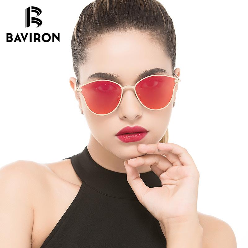 

BAVIRON Butterfly Design Sunglasses Women Luxury Mirror Polarized Glasses Cool Line Anti Radiation UV400 Woman Sun Glasses
