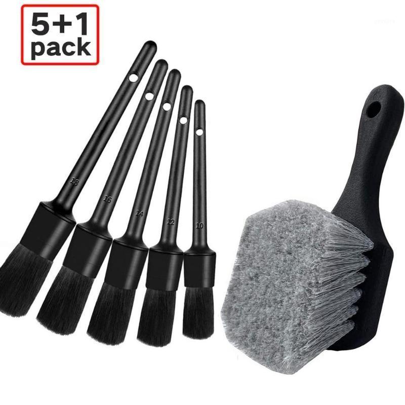 

6PCS Wheel Tire Brush Soft Bristle Car Wash Brush Detailing Car Cleaning Automobile Washing Cleaning Brushes1