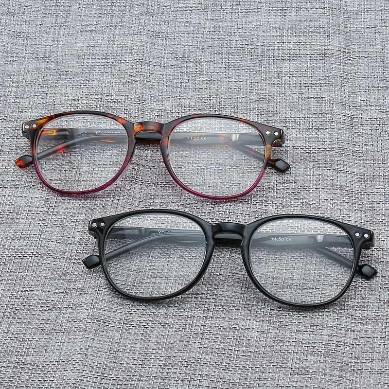 

2020 New Fashion Round Women Reading Glasses Men Anti-fatigue Presbyopic Reader Flexible Magnifier Ultralight Eyewear Frames1