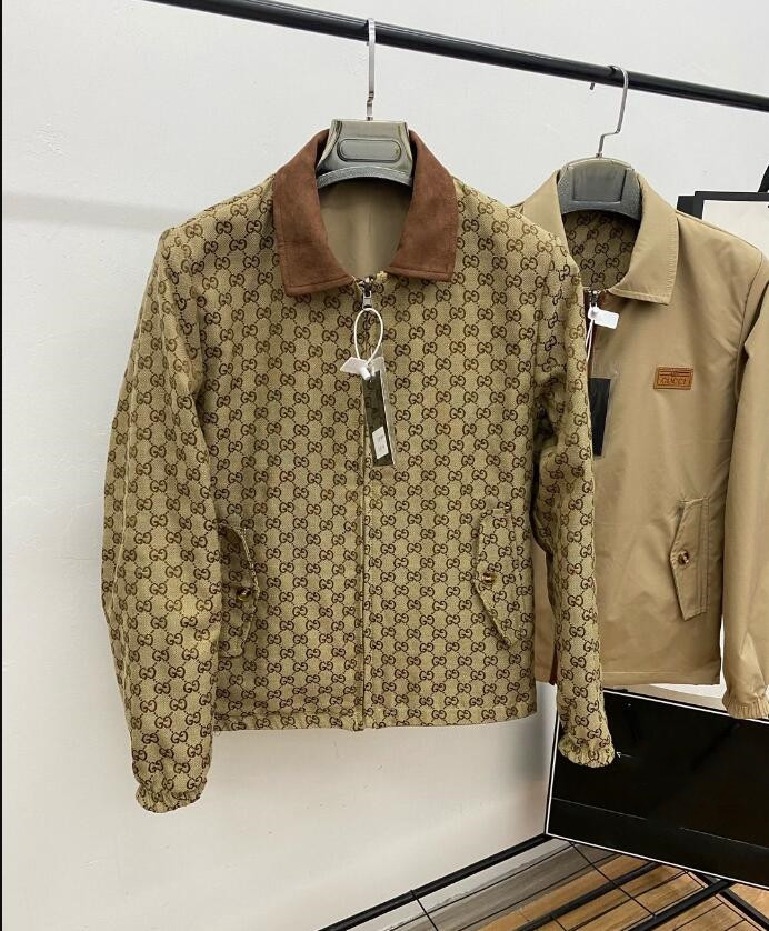 

2022 spring jackets for men women Reversible loose casual denim jacket coat, Khaki