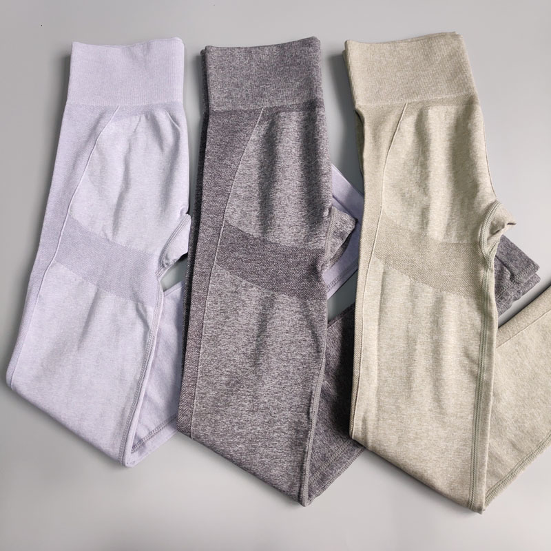 

2021 New 4th Edition Flex Seamless Athletic Sport Pants Women Yoga Leggings W205, Light blue