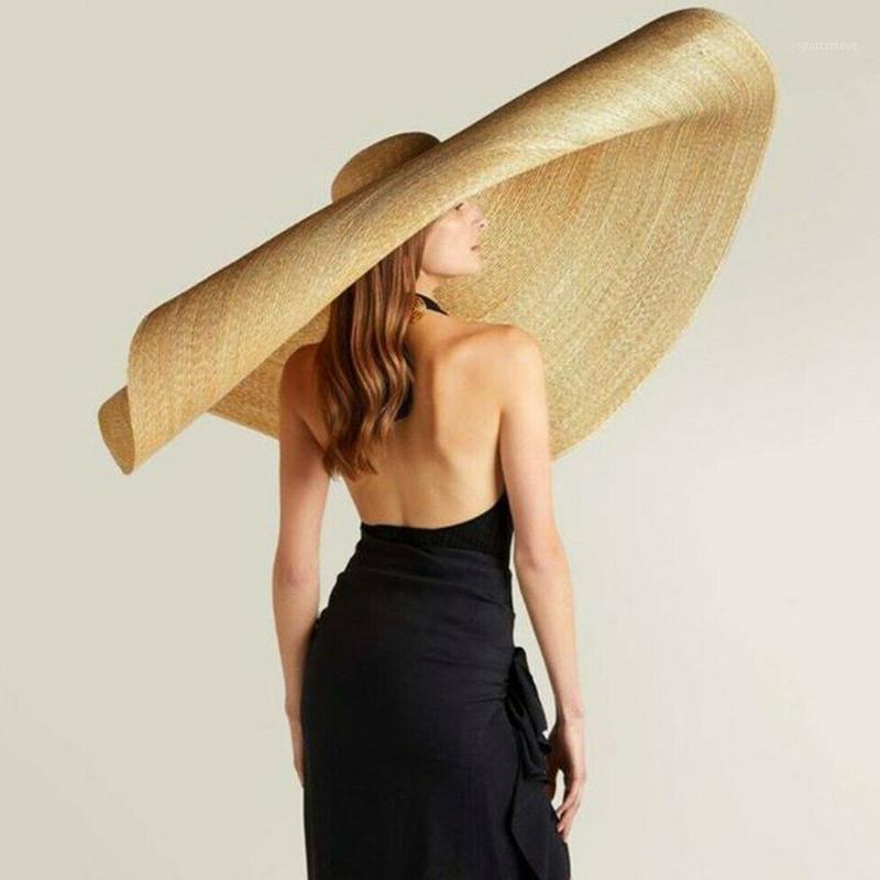 

Women Lady Sun Straw Hat Wide Brim Cap Foldable Breathable for Summer Beach JL1, Khaki