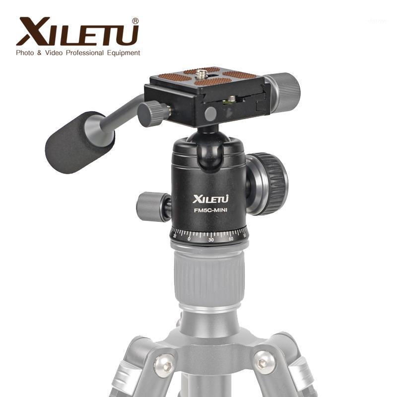 

XILETU FM5C Tripod Ball Head Aluminum Alloy Ballhead w Quick Release Plate For Timelapse Camera Manfrotto Benro Tripod Monopod1