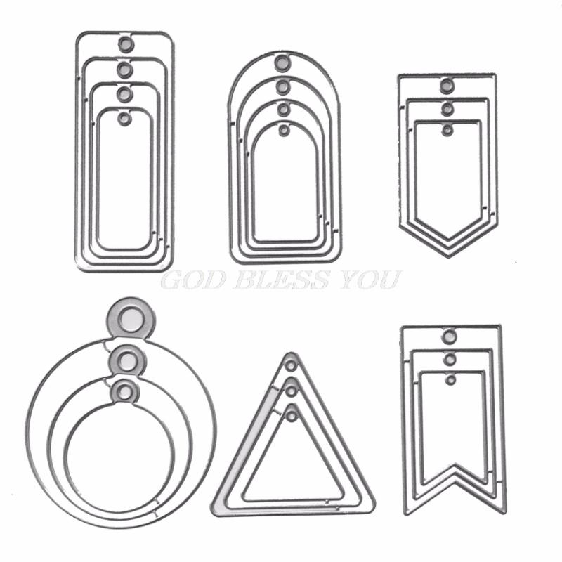 

Hanging Tag Metal Cutting Dies Stencil DIY Scrapbooking Stamp Paper Card Embossing Craft Drop Shipping
