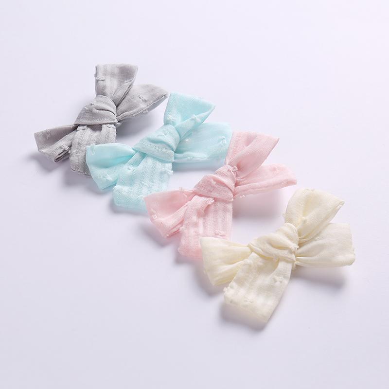 

3colors Handmade Kids Girls Cotton Hairpins Fashion Candy Colors Bows Hair Clips For Baby Girls Head Wear Hair Barrettes 3pcs, Multi colors