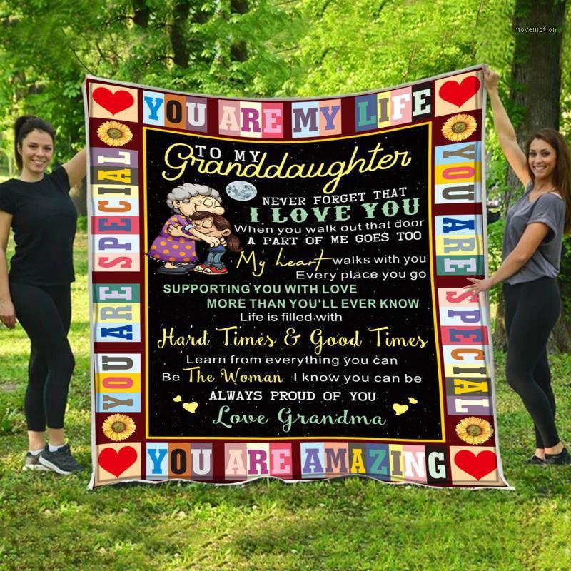 

Letter Flannel Blanket Comfortable Wrap Blanket Perfect Letter Home Textiles Dreamlike Gift 3d Print Keep Warm1