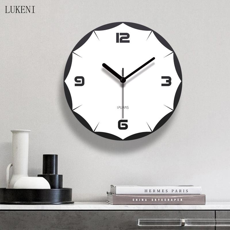 

Black Simple Folk laser engraving stereo wall clockwall decor home decor