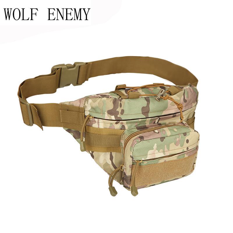 

New Outdoor Tactical Waist Pack Shoulder Bag Molle Camping Hiking Pouch, Black