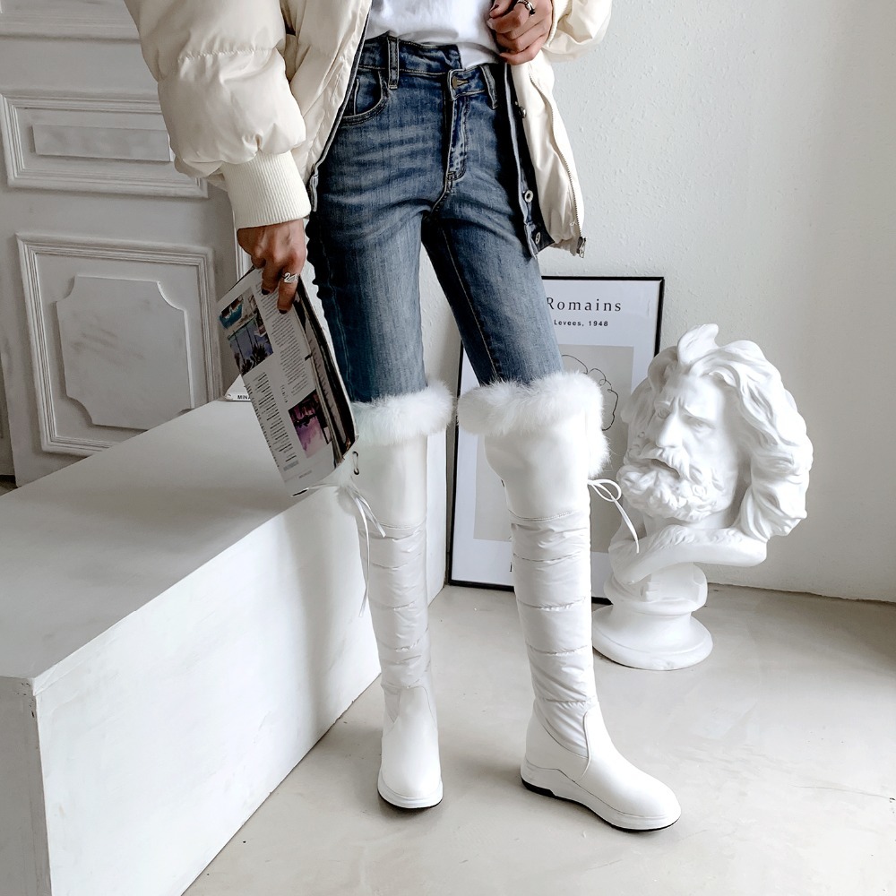 Ladies Sexy Wedges Over The Knee Boots Women Thigh High Boots Winter