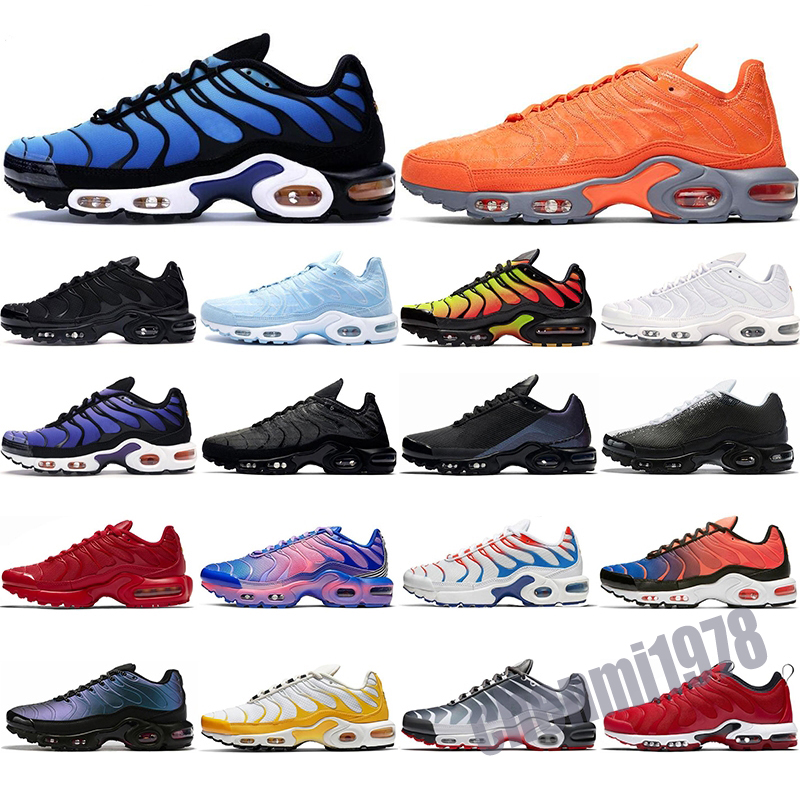 

mens tn plus women athletic shoes trainers triple black white Hyper Blue Oreo Smoke Grey Worldwide Pink Fade men Outdoor sports sneakers c19, Color 14