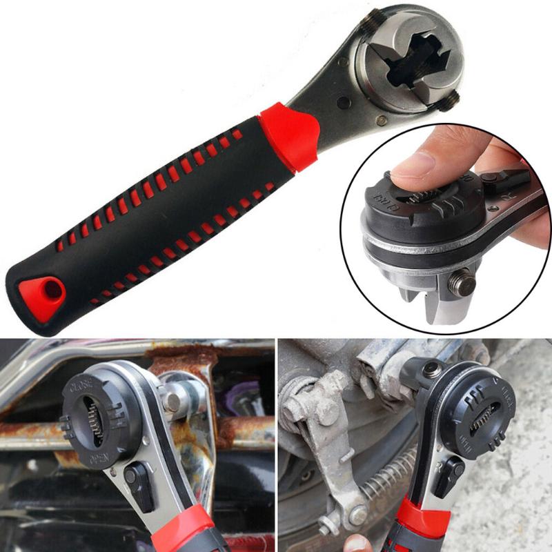 

1pc Ratchet Wrench Handheld Spanner Ratchet Wrench Multifunction Adjustable 6-22 Auto Repair Home Handles Portable Tools