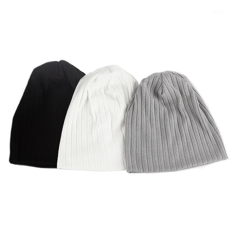 

New Fashion Casual Women Men Casual Winter Knitted Hat Autumn Warm Beanies Soft Vintage Skullies Hat Solid Ribbed Bonnet Cap1