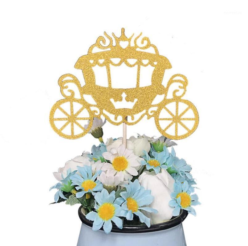 

50pcs carriage Cupcake Cake Toppers Flag For Wedding Party Aniversary Birthday Baby Shower Decorations Supplies1