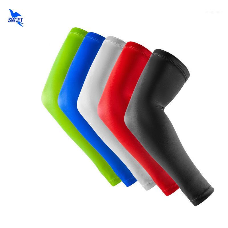 

2PCS Running Men Basketball Armband Elbow Pads Arm Sleeve Compression Arm Warmers Elbow Protector Lycra Breathable Sports Safety1, Black