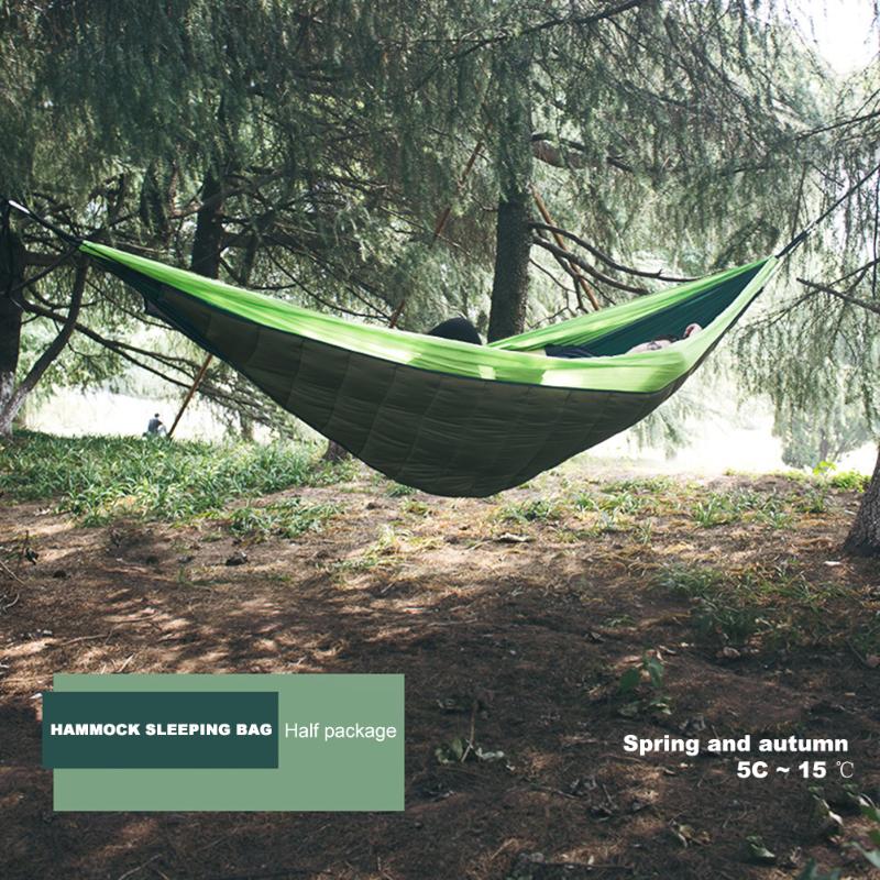 

Winter Warm Sleeping Bag Hammock Underquilt Blanket 20D Waterproof Nylon Warmer Cover for Outdoor Camping Insulation Accessories