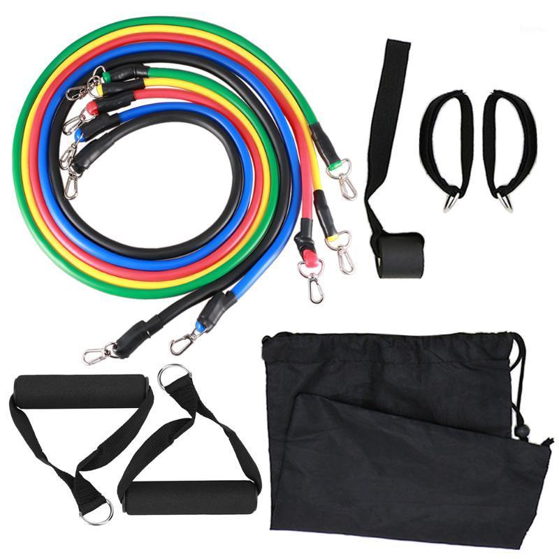 

11pcs Resistance Bands Set Sports Home Fintess Exercise Tube Bands Door Anchor Ankle Straps Cushioned Handles with Carry Bags1