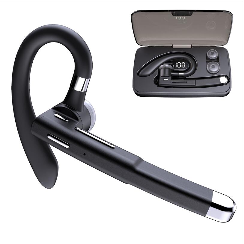

M8 V8 YYK520 Wireless Bluetooth Headset Business Hands Free Headphones V5.0 Earphones IPX4 Waterproof Sport Earbuds With Microphone, Black