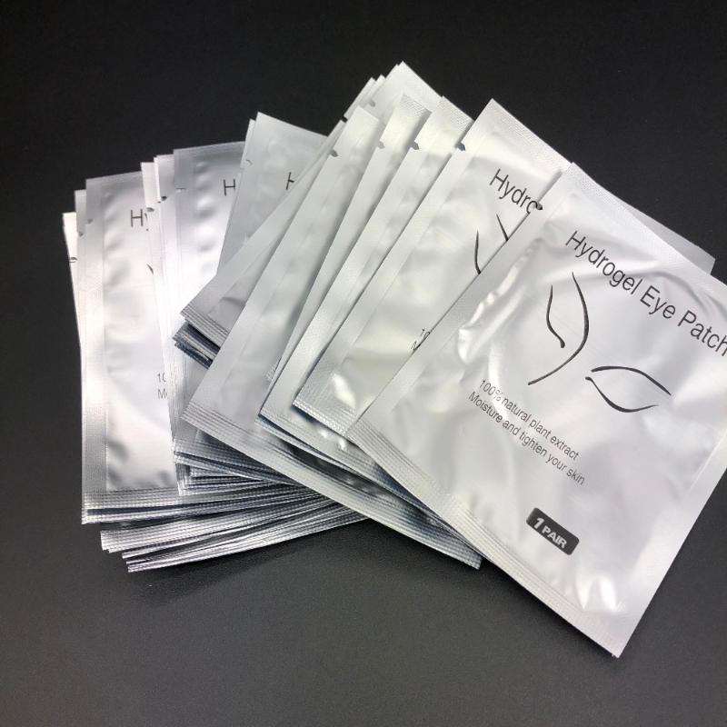 

300pairs silver New Paper Patches Eyelash Under Eye Pads Lash Eyelash Extension Paper Patches Eye Tips Sticker Wraps Tool