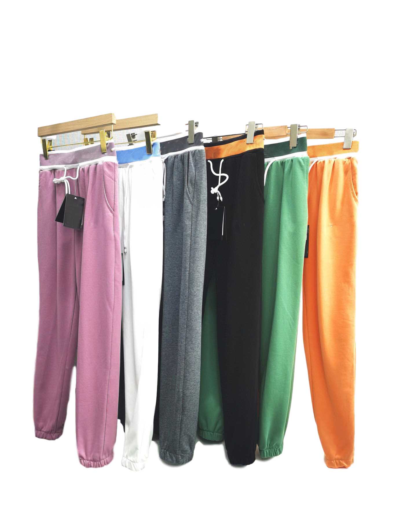 

Candy-colored sports casual pants women's autumn 2020 new Korean version of the loose trend all-match terry trousers, White