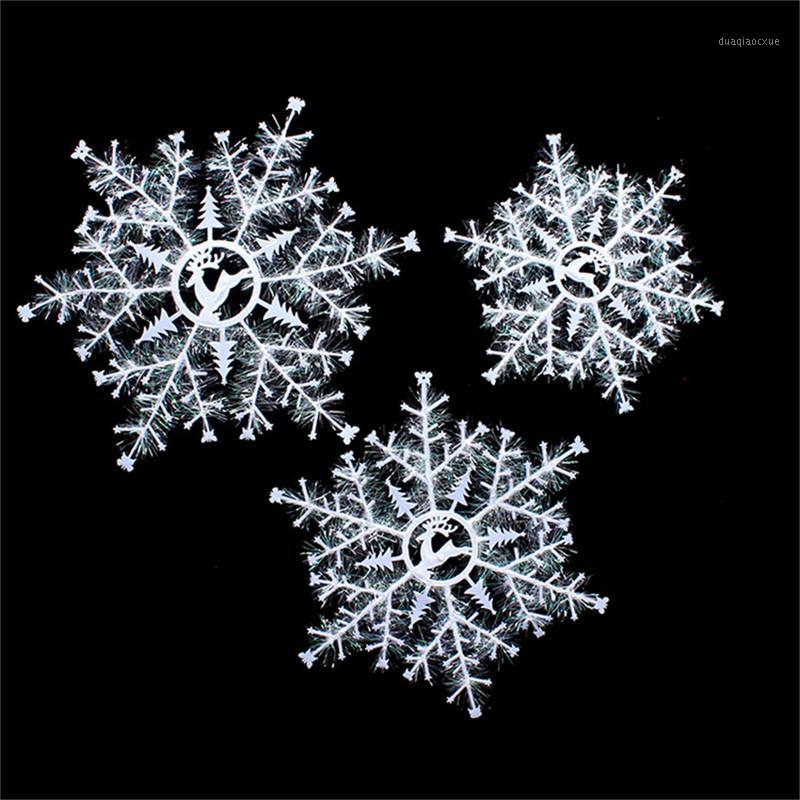 

3pcs/set Christmas White Snowflake Christmas Trees Ornaments XMas Tree Snow flakes Decortion Festival Party Home Decor1