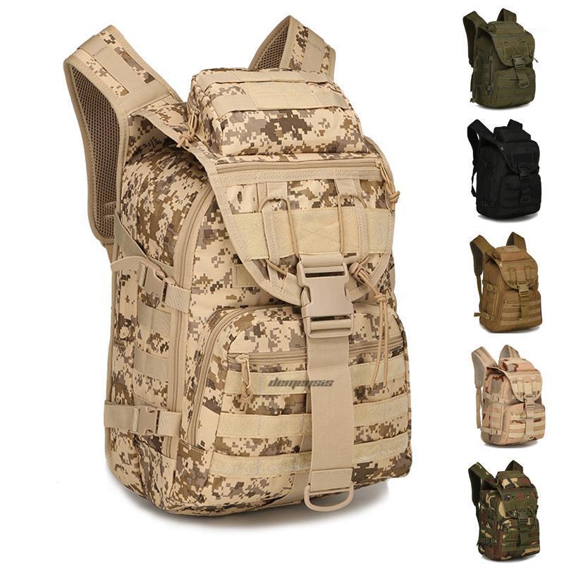 

Men Tactical Army Backpacks Assault Bags Outdoor Molle Pack for Trekking Camping Hunting Climbing Camo Rucksack1, Black
