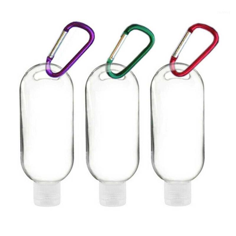 

20pcs With Hook Packing Outdoor Refillable Bottle Reusable Transparent Empty Flip Cap Daily Liquid Container Travel Portable1