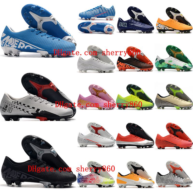 

2021 soccer shoes mens cleats Mercurial VaporX XIII FG football boots sneakers CR7 neymar ronaldo, As picture 4