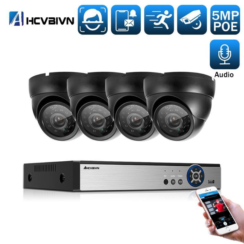 

H.265 5MP Face Detection Recognition POE NVR CCTV Security System HD waterproof 5MP 1/3" Sony IMX335 IP Camera Surveillance Kit1