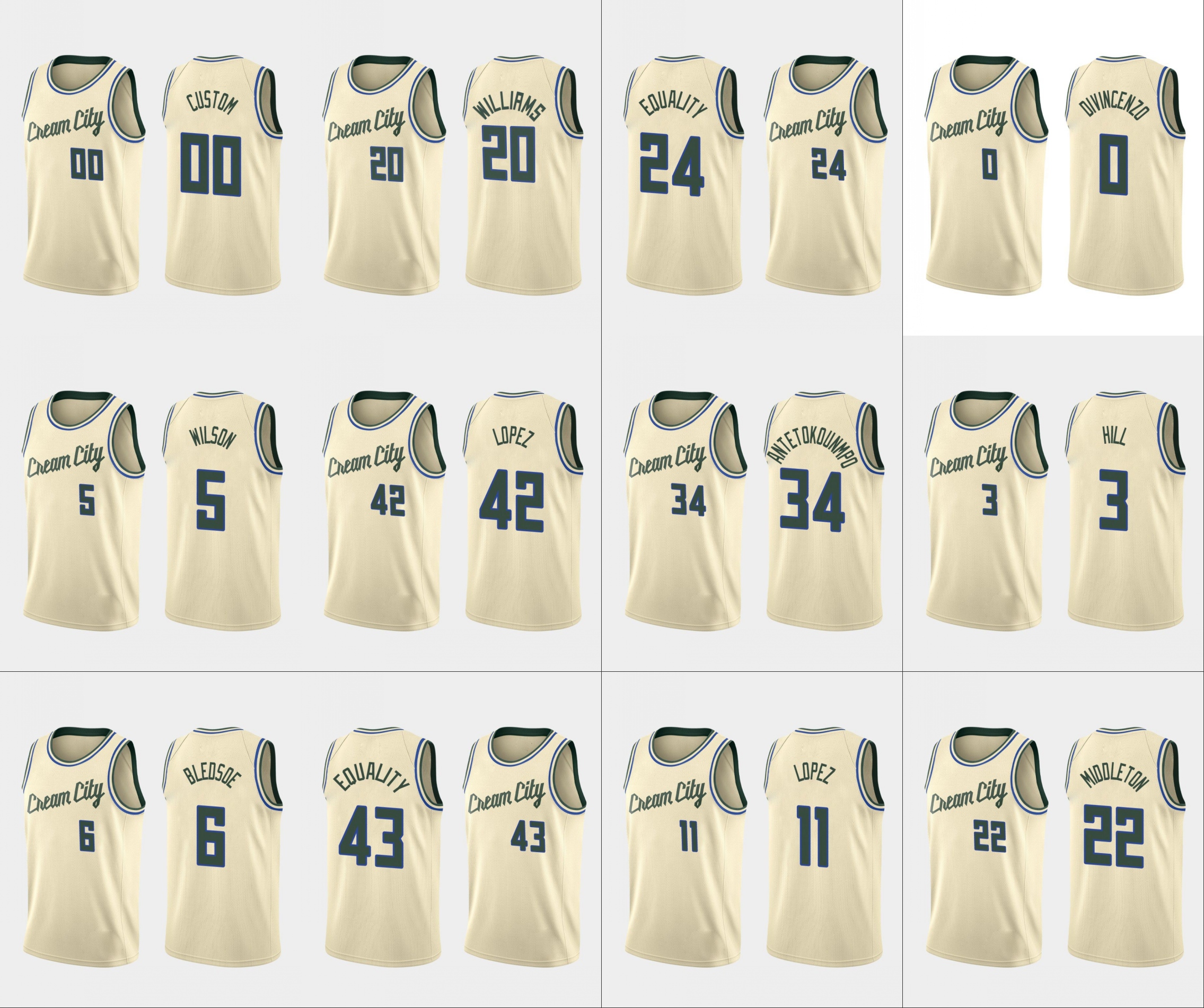 

Milwaukee Bucks Men Giannis Antetokounmpo Eric Bledsoe Khris Middleton George Hill NBA Cream Custom Basketball Jersey, Black