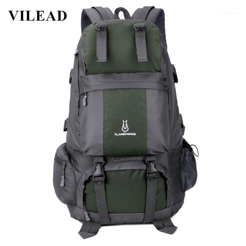 

Vilead 16 Inches Nylon Camping Shoulder Bag Outdoor Waterproof Travel Hiking Backpack Unisex Breathable Adjustable Carrying Bag1, Blue backpack