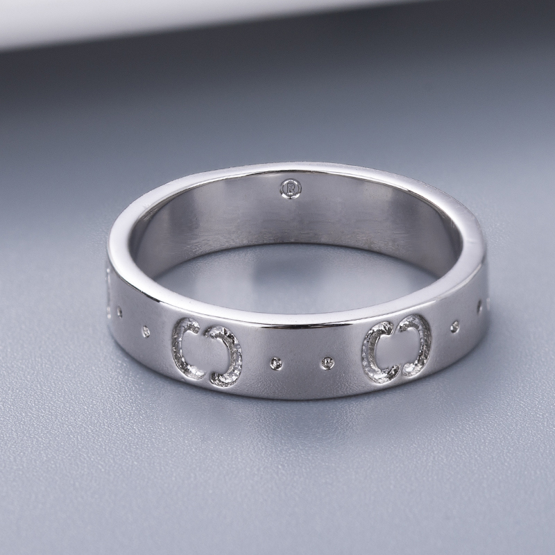 

New Arrival Letter Crystal Ring Women Girl Letter Ring Fashion Jewelry Accessories Gift for Love Friend
