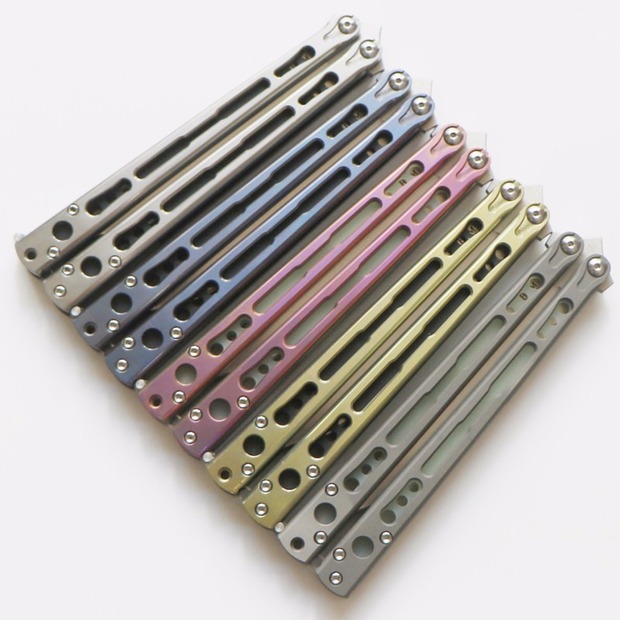 

baliplus hom chimera titanium butterfly trainer training knife Crafts Martial arts Collection knvies