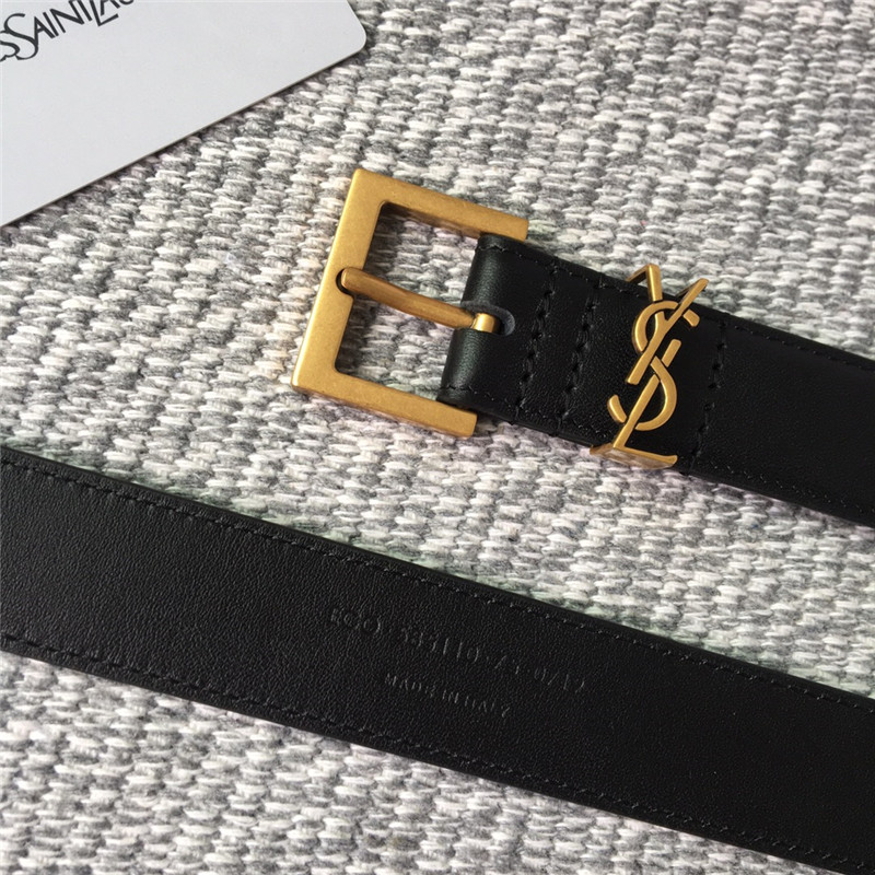 

Woman Bag Waist Belts Original box Genuine leather girls ladies, Black-gold