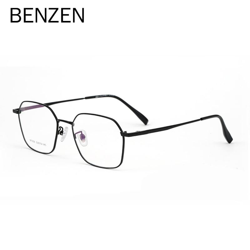 

Fashion Sunglasses Frames BENZEN Ultralight Titanium Alloy Myopia Optical Glasses Frame Men Full Rectangle Prescription Eyeglasses S 5310