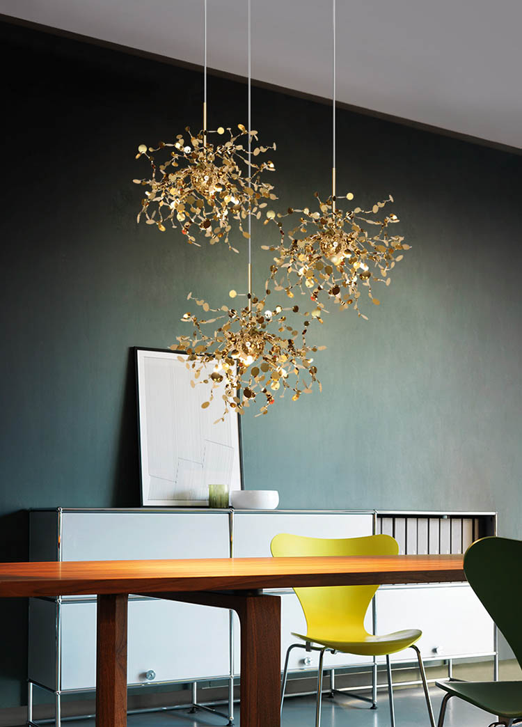 

chandelier argent lighting hand made stainless steel leaf chandelier lamp for living room/bedroom home art deo lighting