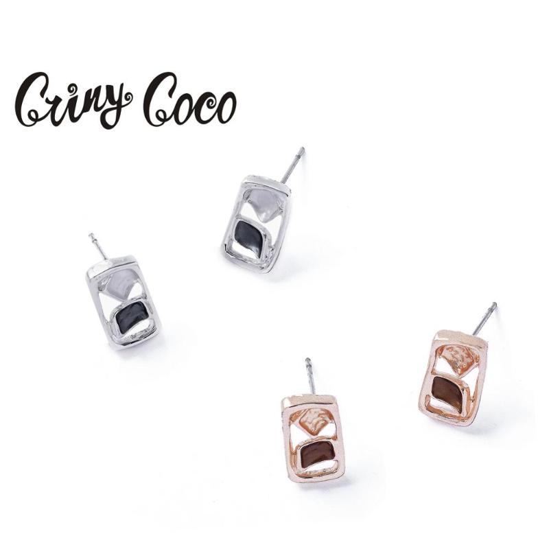 

New Arrival Fashionable Minimalist Style Temperament Earrings Geometric Stud Earring Trendy Wedding Jewelry Christmas Women Girl