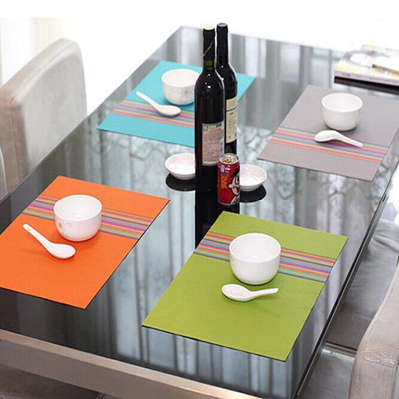 

Y137 pvc placemat dining table mats set de table bowl pad napkin dining tray mat coasters kids set1
