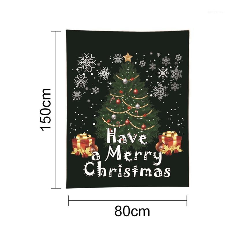 

Christmas Themed Flannel Blanket Funny Design Throws Festive Gift 150x80cm/150x150cm TUE881, D-150cmx80cm