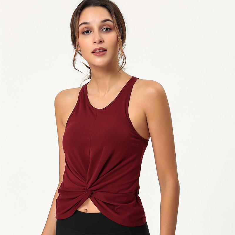

Sport Fitness T Shirt Workout Yoga Shirts Athletic Running Vest Lady Sexy Backless For Women Sleeveless Yoga Tank Tops1, Red