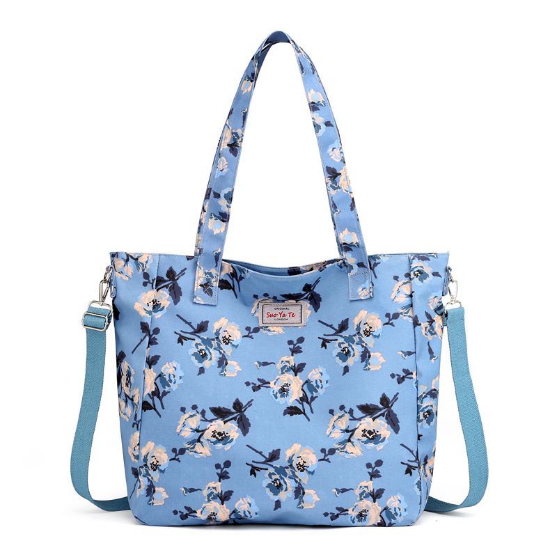 

2021 Fashion Big Tote Size Ladies Flower Print Shoulder Messenger Female Purse 247k, The picture